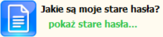 Koala Ratownik 4.0 - Ikonka "Jakie są moje stare hasła Administratora?"